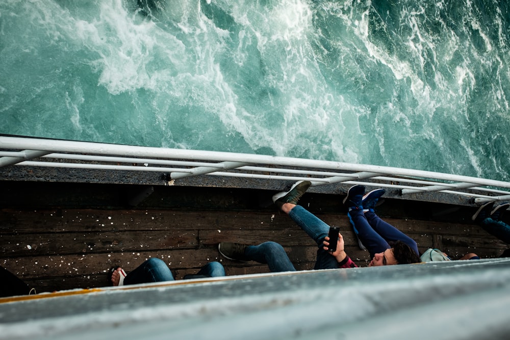 people sitting on boat