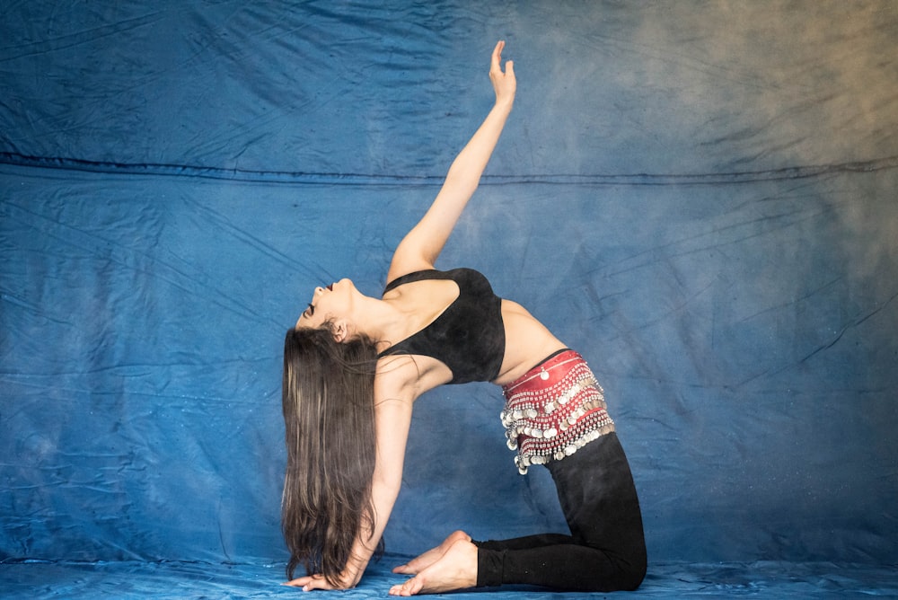 woman meditating