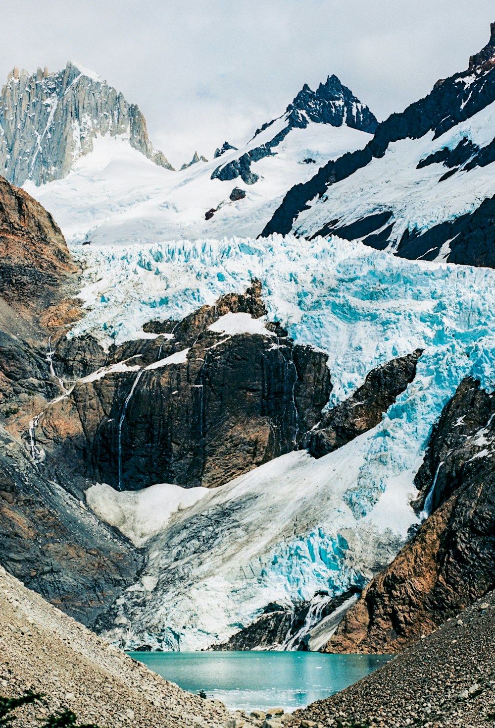 photography of lake and mountains