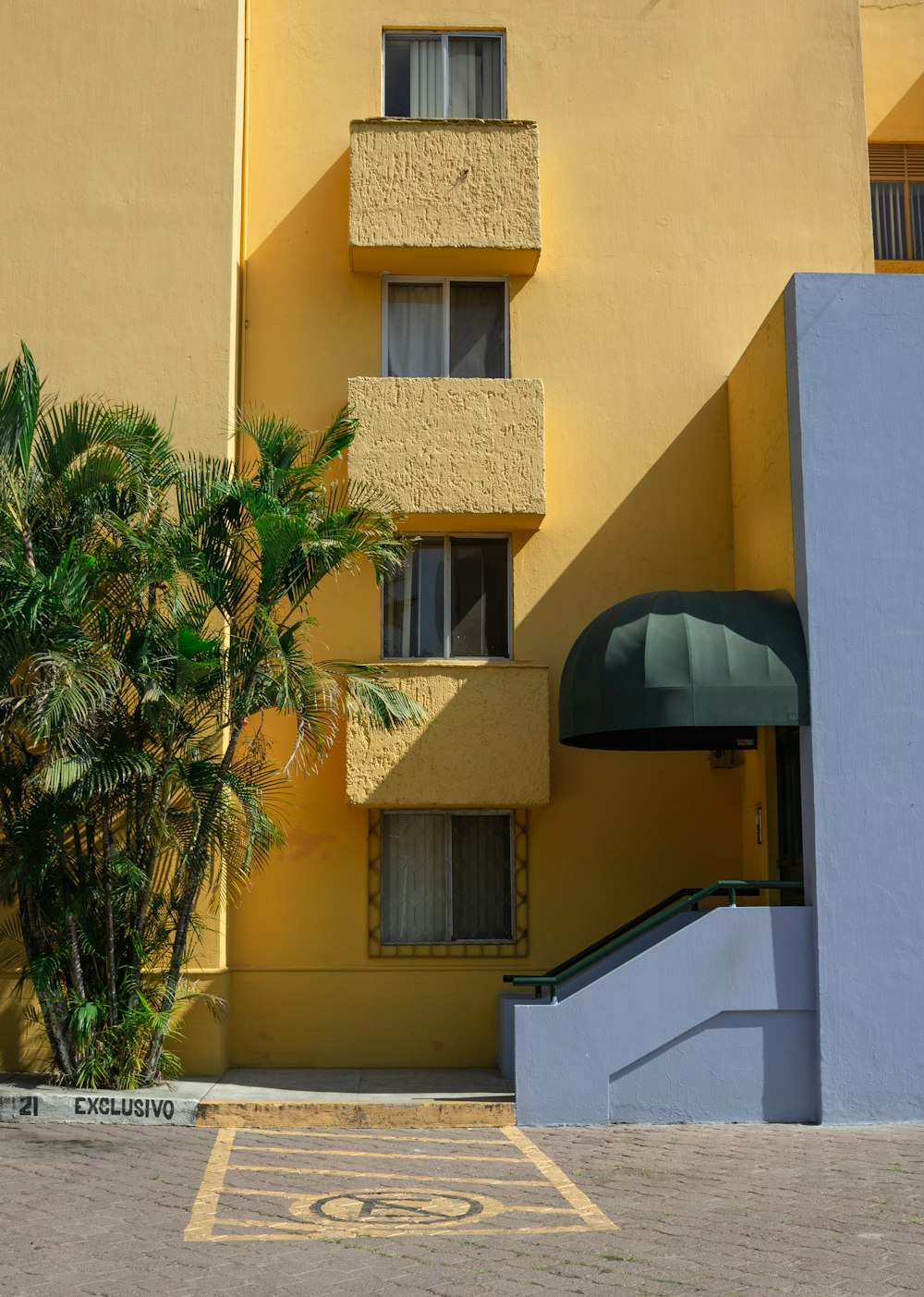 yellow painted building