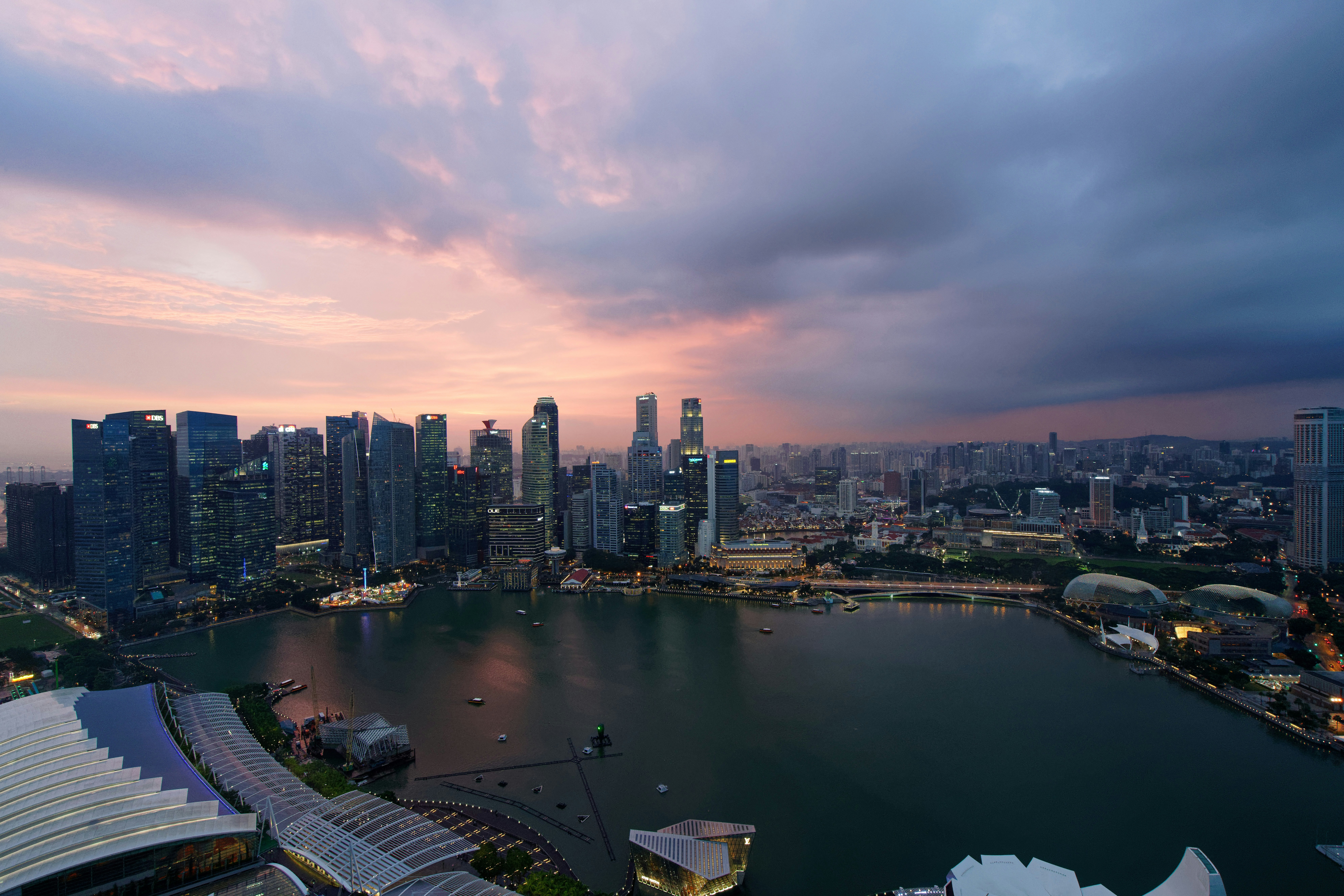 aerial photography of city