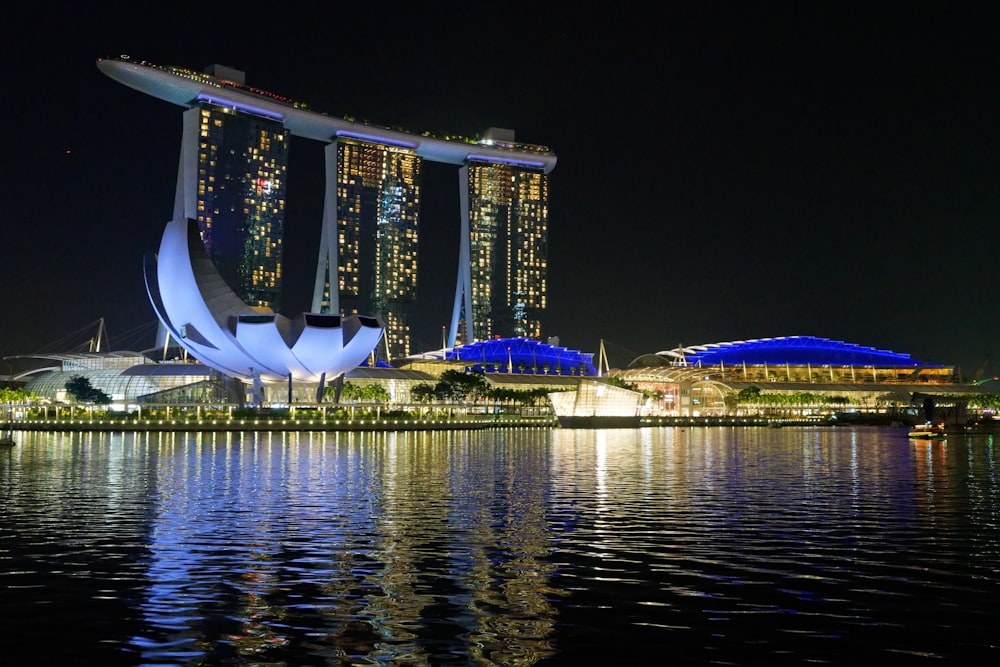 Marina Bay Sands near rippling water