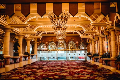 three clear glass chandeliers