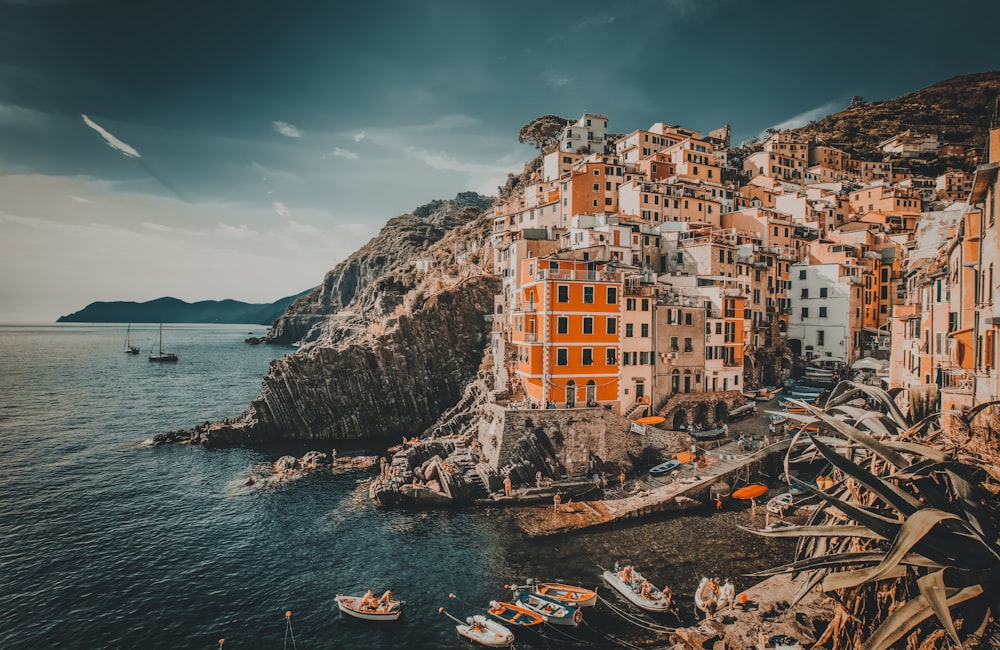 concrete buildings in Manarola during daytime