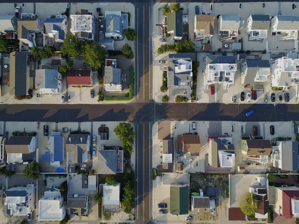 topview of village during daytime