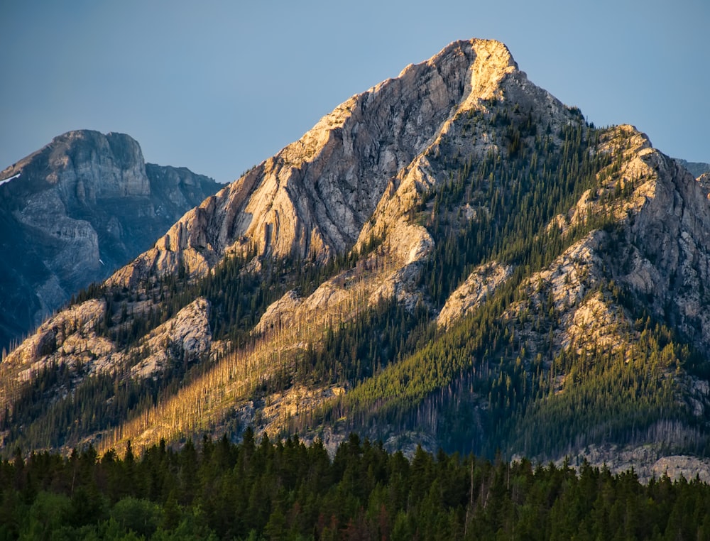 pico de la montaña