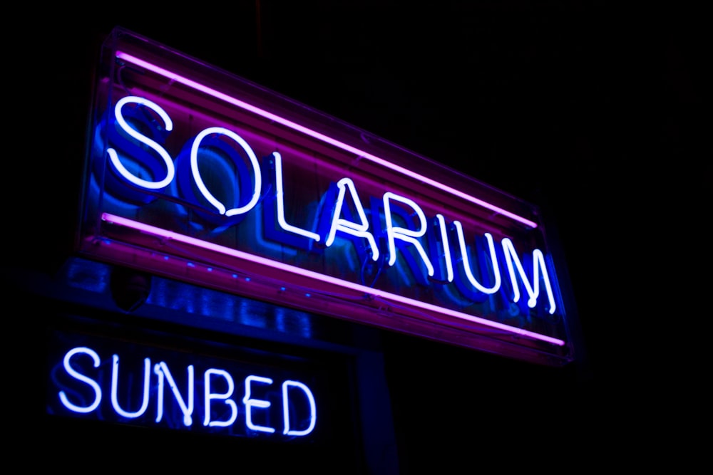 Solarium Sunbed LED signage