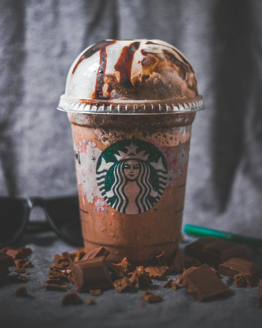 Starbucks cup with ice cream