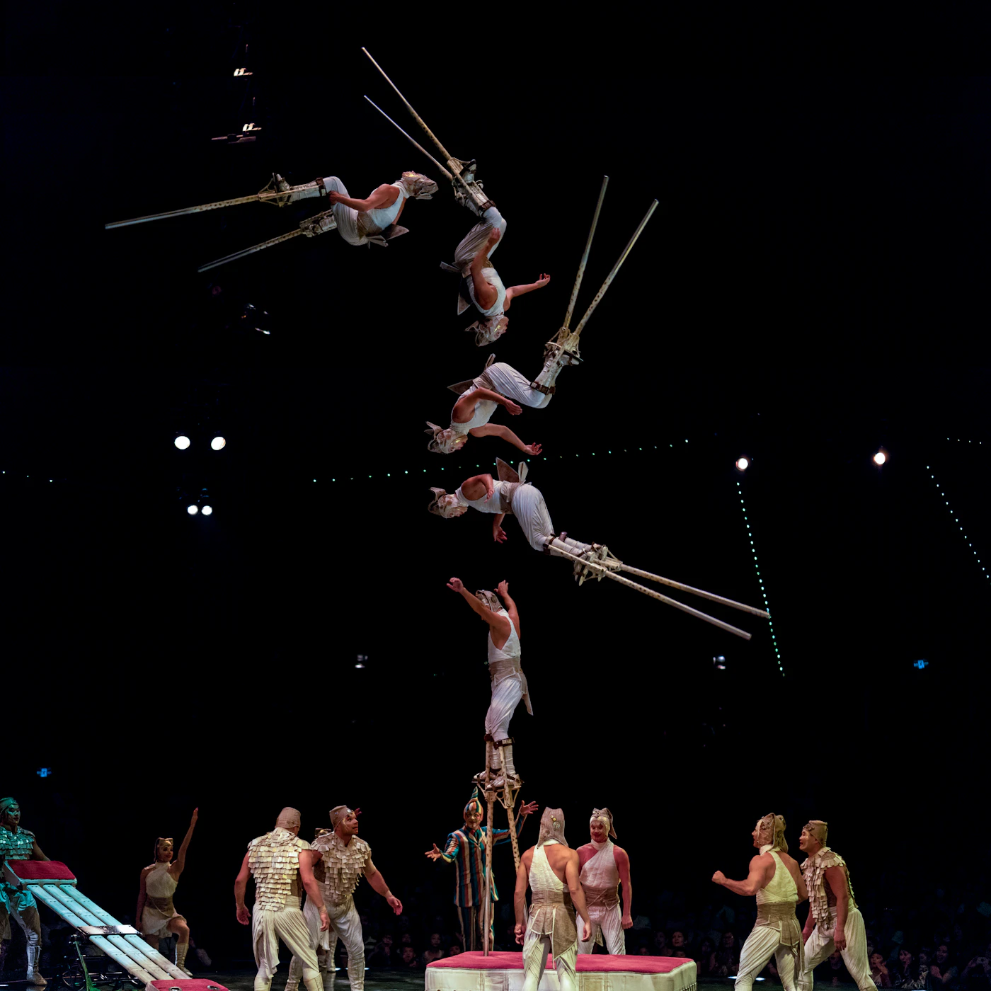 Acrobat stunt