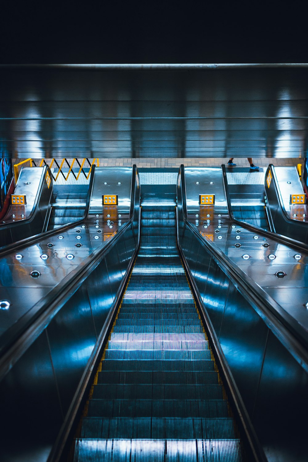 low angle photography of stairway