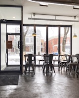 chairs beside tables inside restaurant