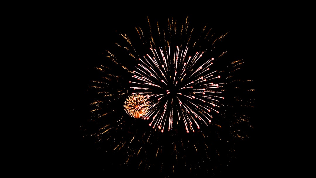 firework display at nighttime