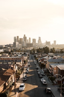 cars parked on roadside in front of houses at daytime