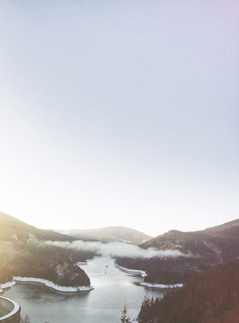 aerial photo of body of water