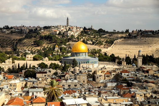 golden dome in Dome of the Rock Israel