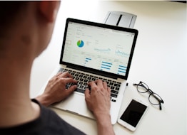 person using MacBook Pro