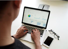 Man using laptop