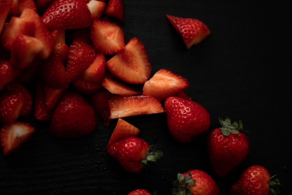 sliced rasp berry