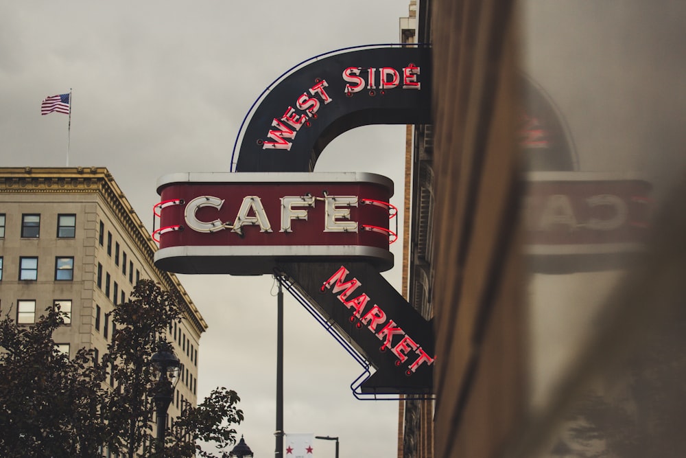 Cafe signage