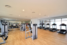 Clean commercial gym interior in Wellington