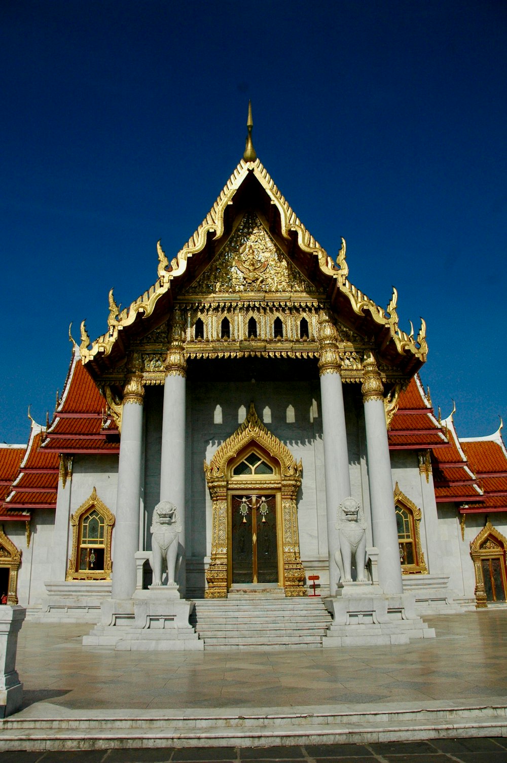 white and gold temple