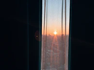 A sunrise view from a home office window, inspiring new beginnings in online business.