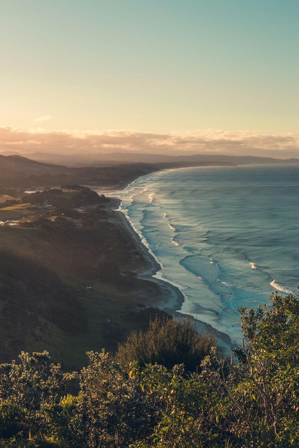 beach and land