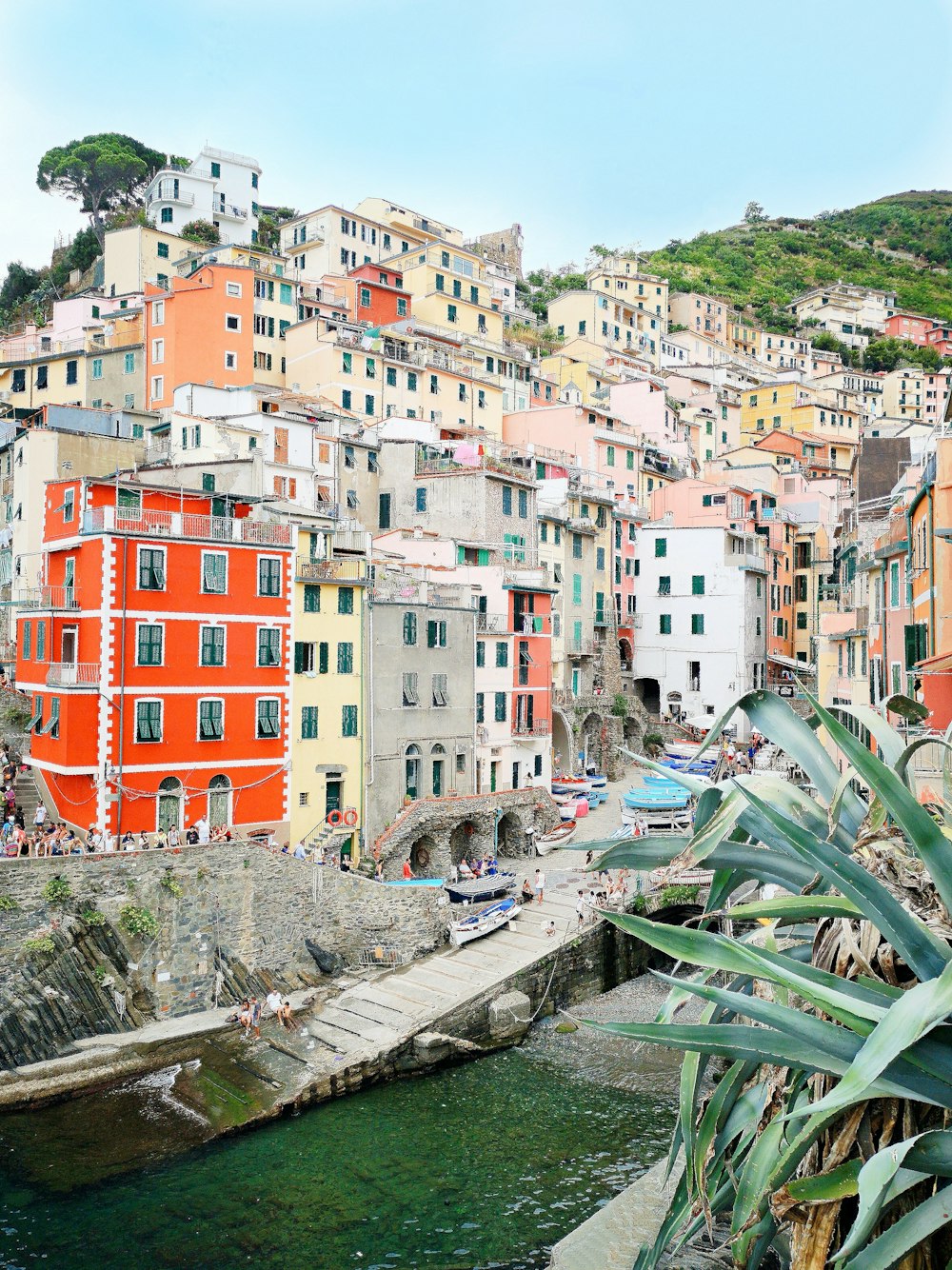 multicolored buildings near body of water