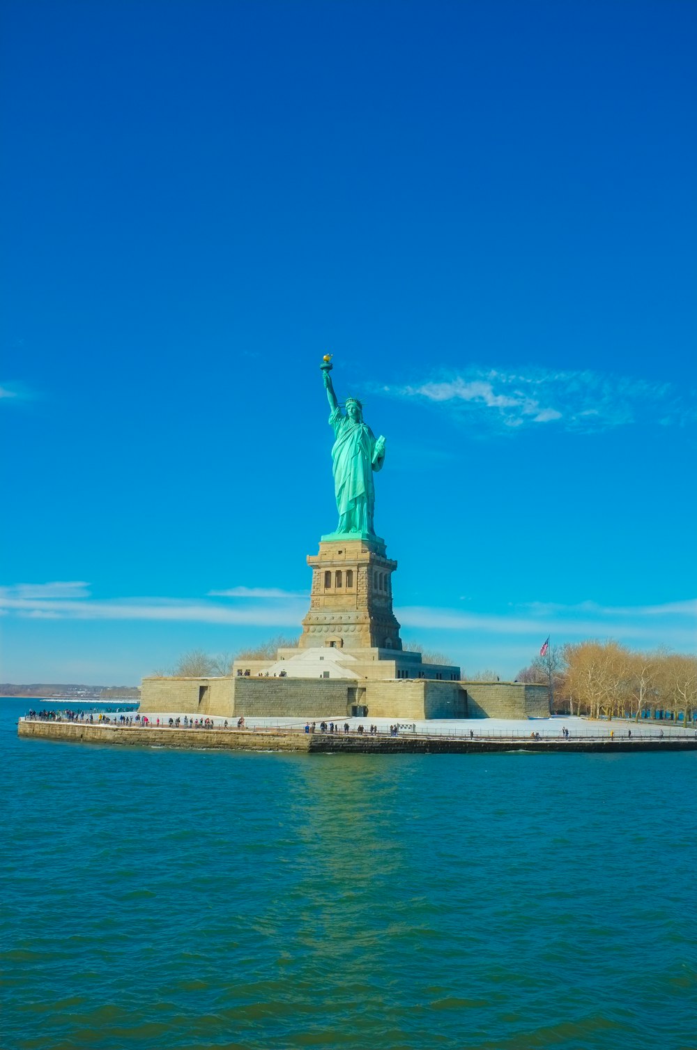 Statue Liberty during daytime