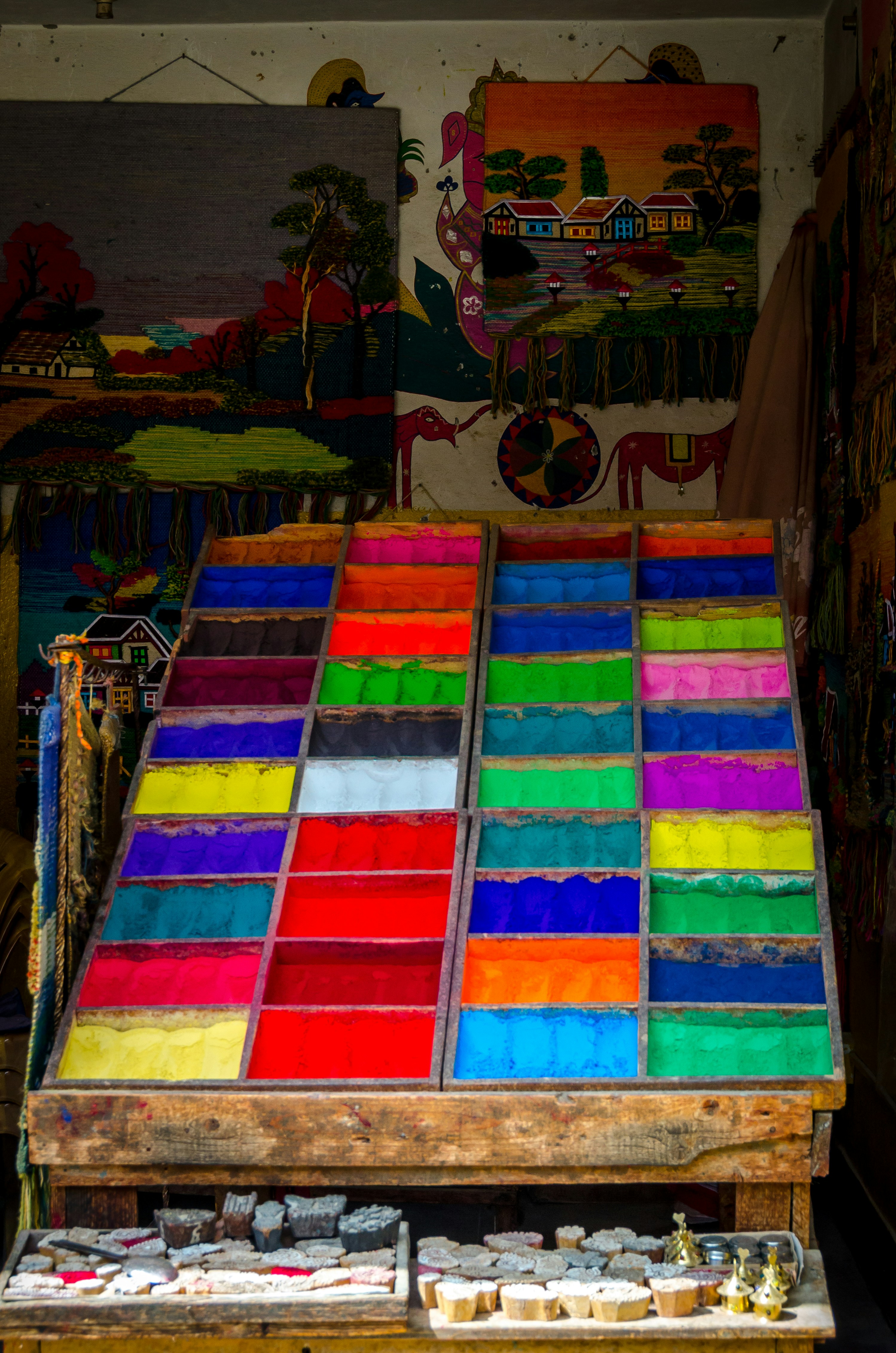 colorful art supplies scattered, ilustrasi artikel Uncover Your Inner Artist: Explore the Wonders of Our Crafts Collection Store 4