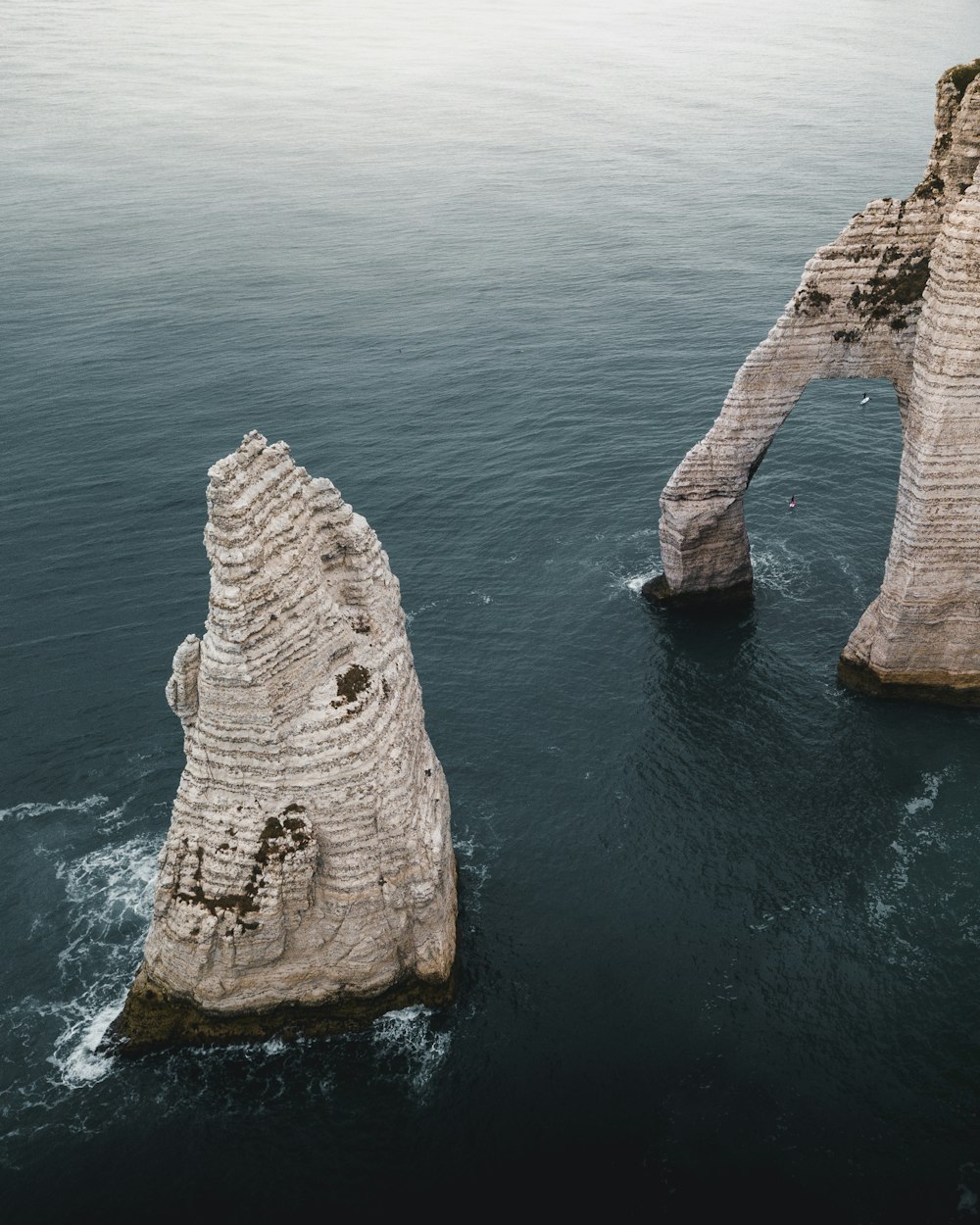 aerial photography of islet