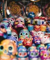 assorted color plastic toy lot
