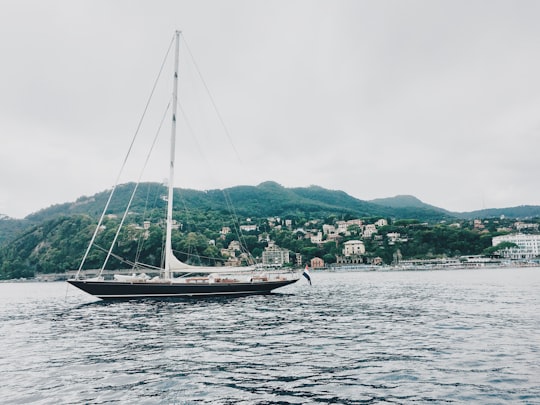 boat on water in Portofino Italy