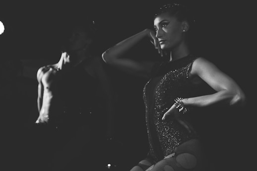 A vibrant and elegant image of a woman radiating confidence.