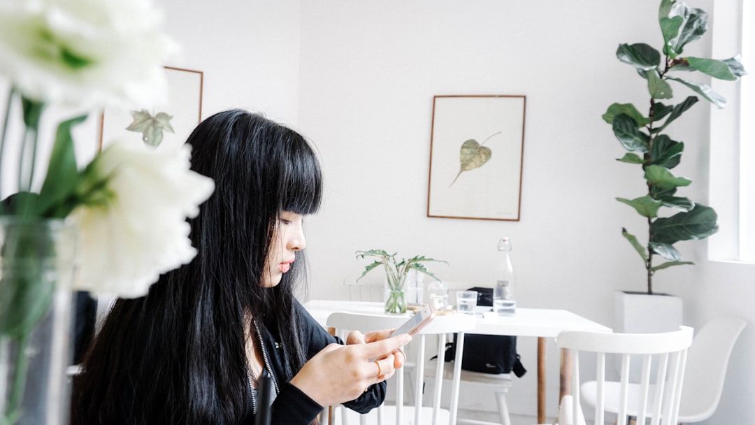 woman sitting on chair