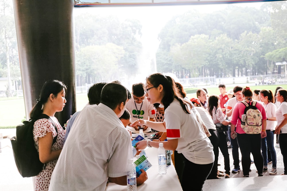 woman wearing white shirt