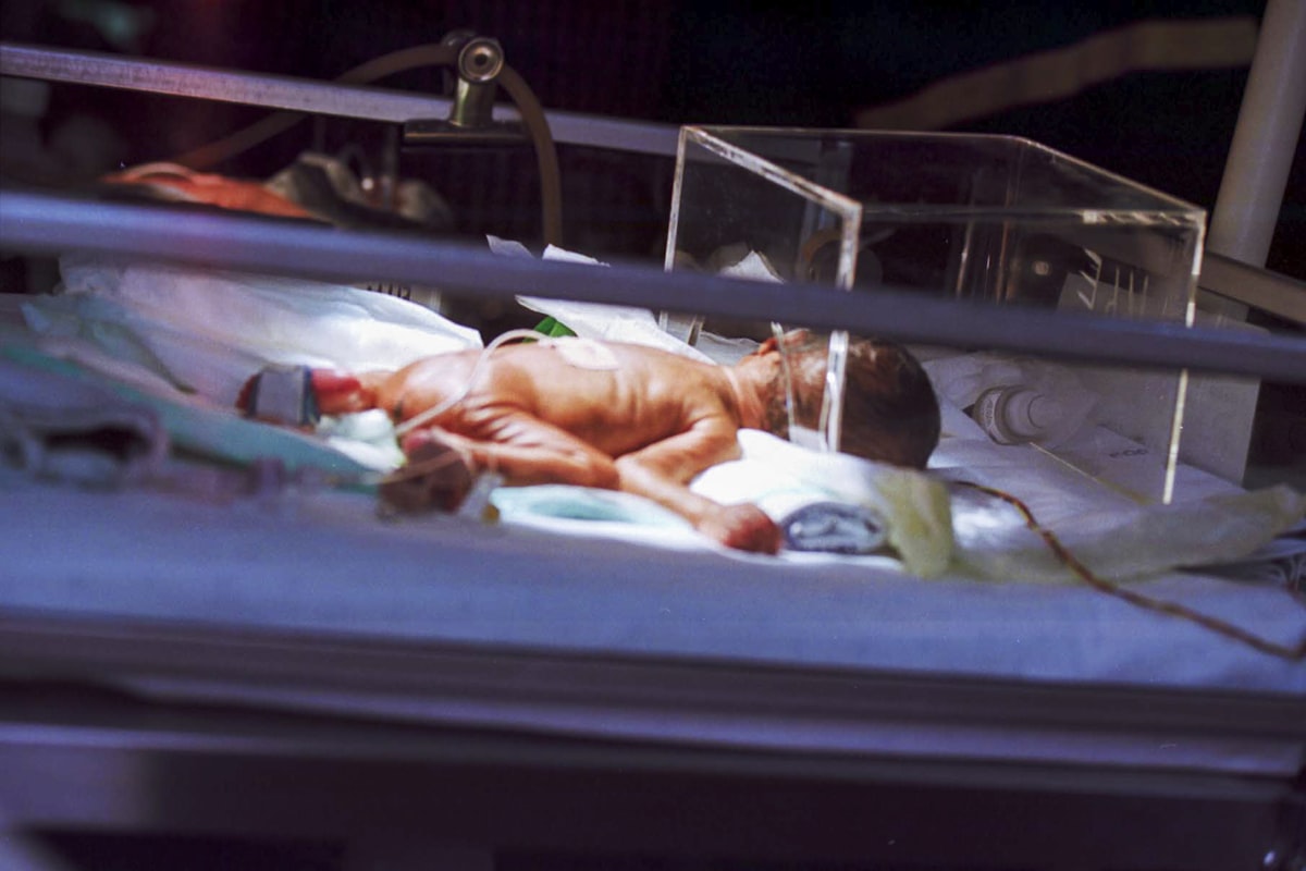 Newborn in a hospital incubator monitored with AI tools for labor and delivery nurses in 2026