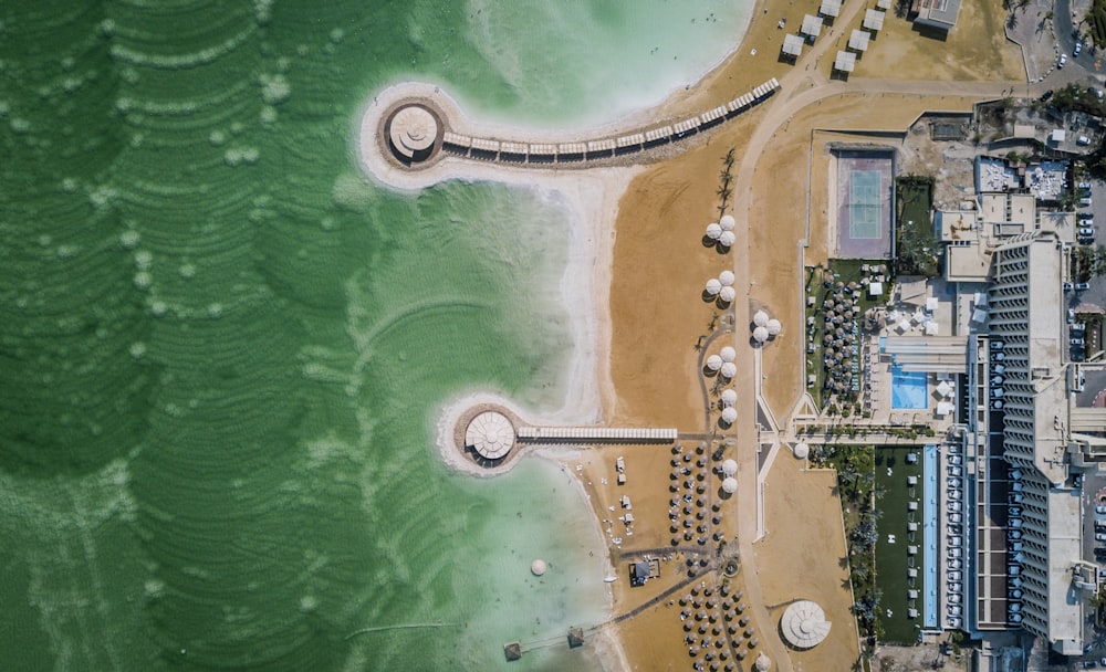 aerial photography of resort during daytime