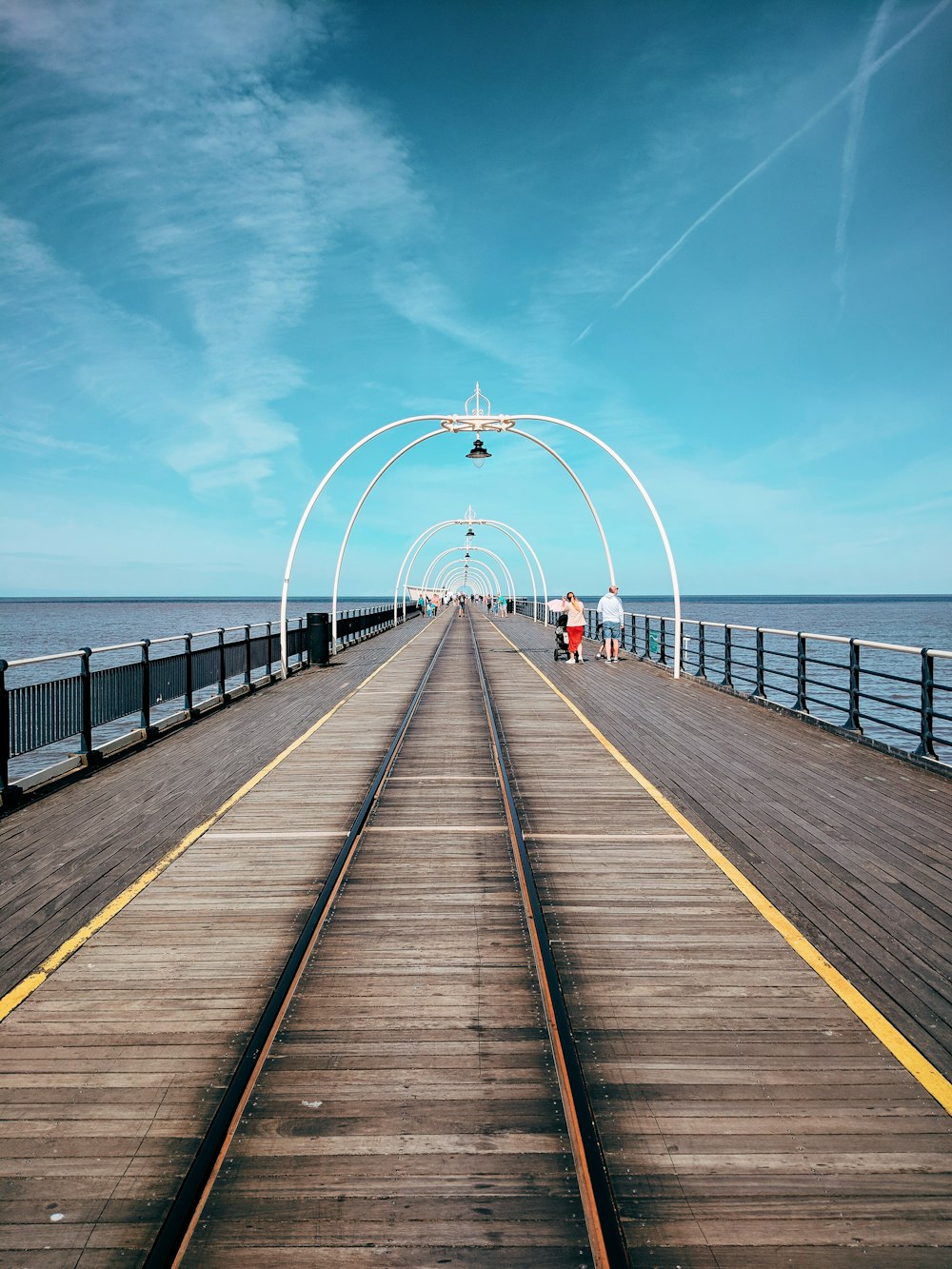 people walking in dock during daytime