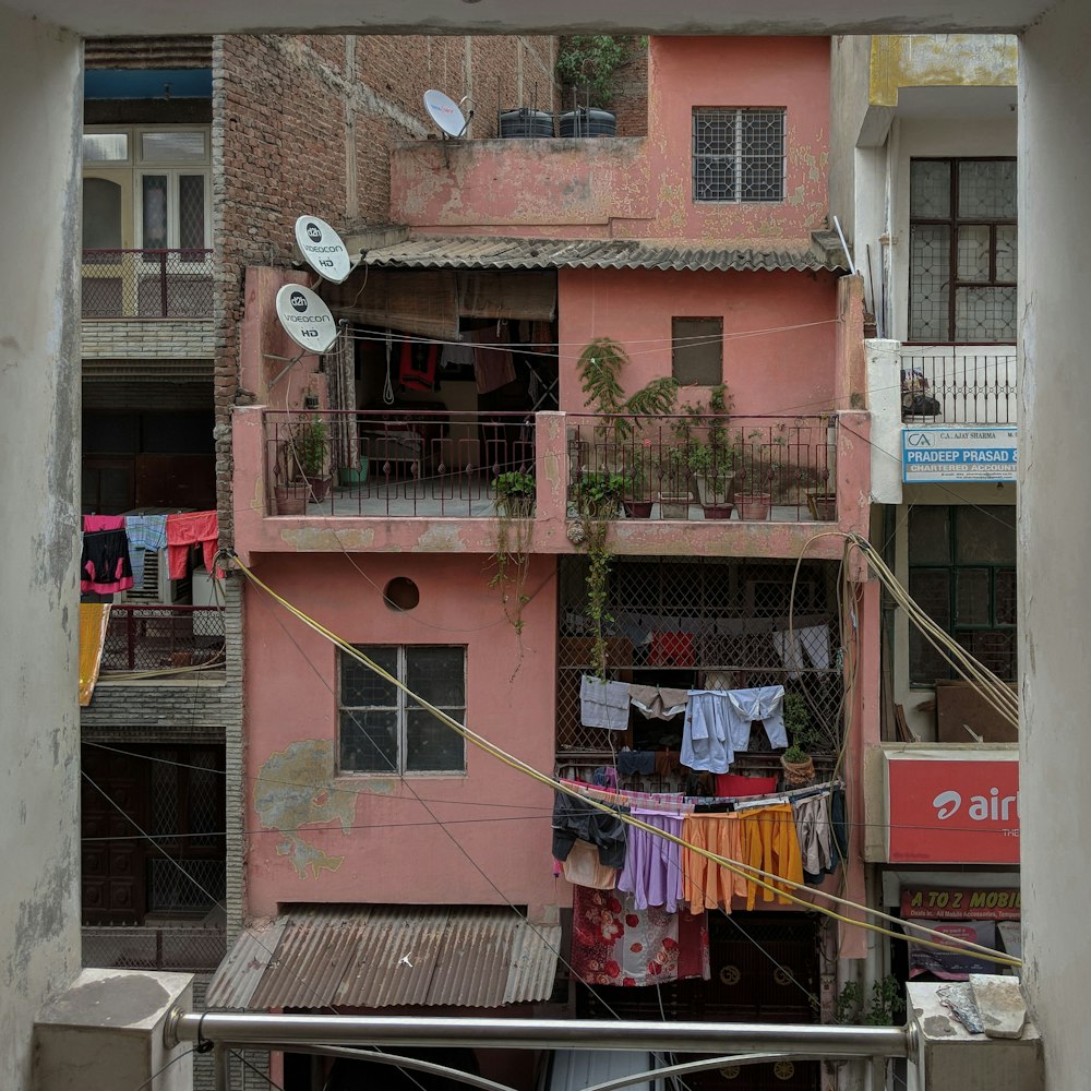 pink concrete building during daytime