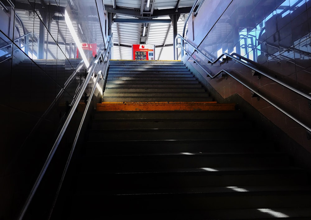 concrete stairs inside building