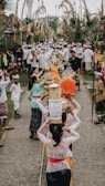 group of people parade on street