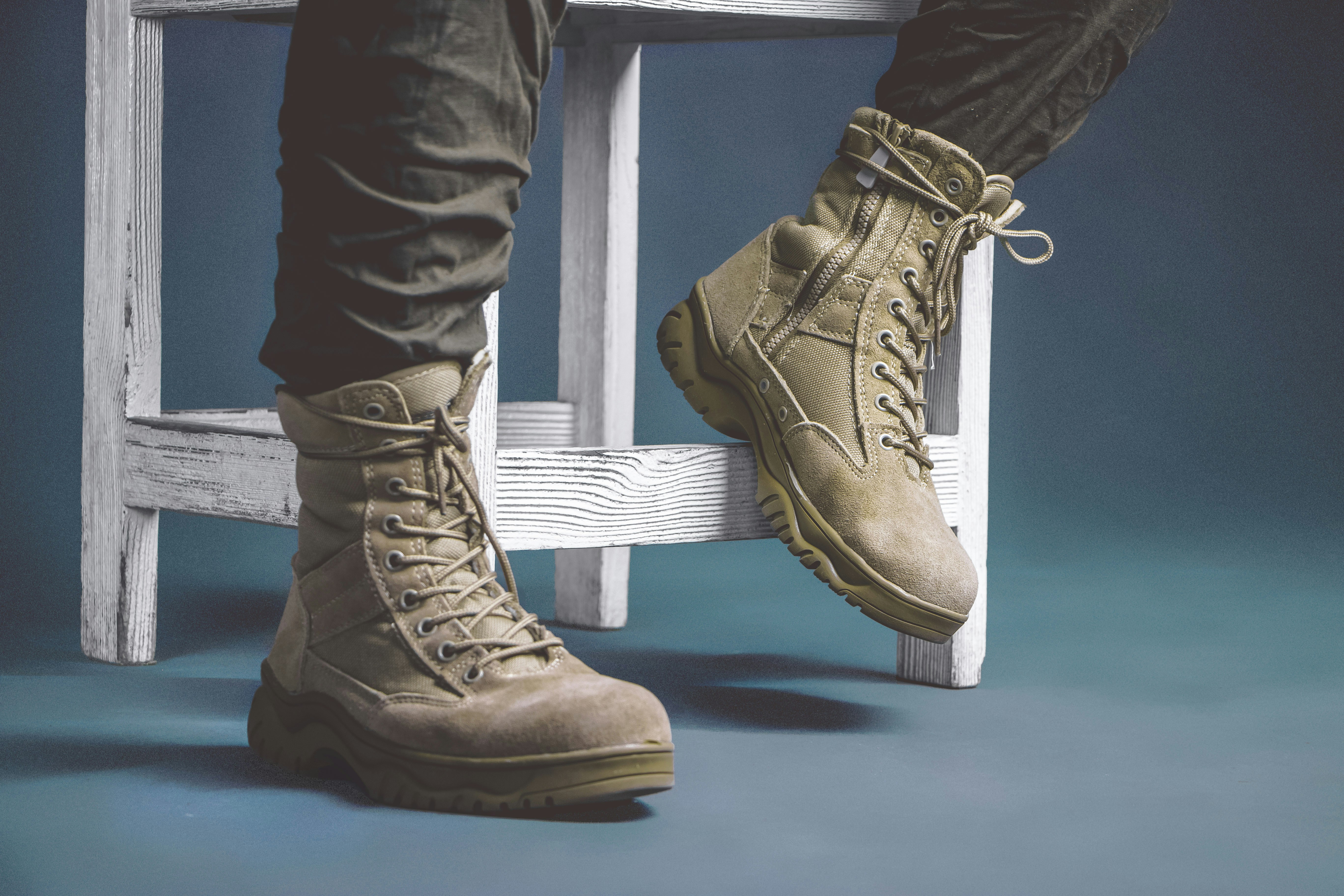 wearing boots