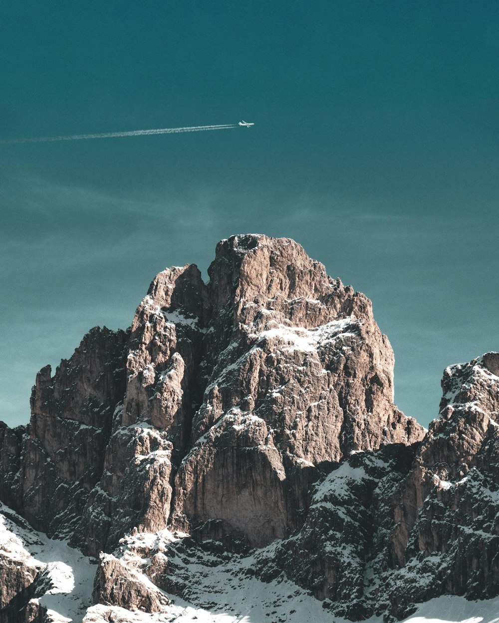 aerial photo of mountain range