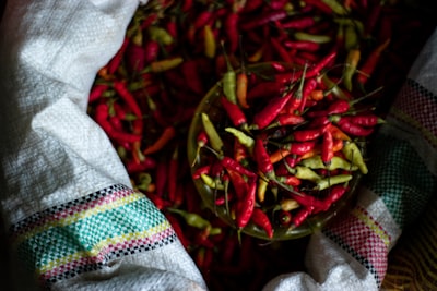 sack of chili timor-leste zoom background