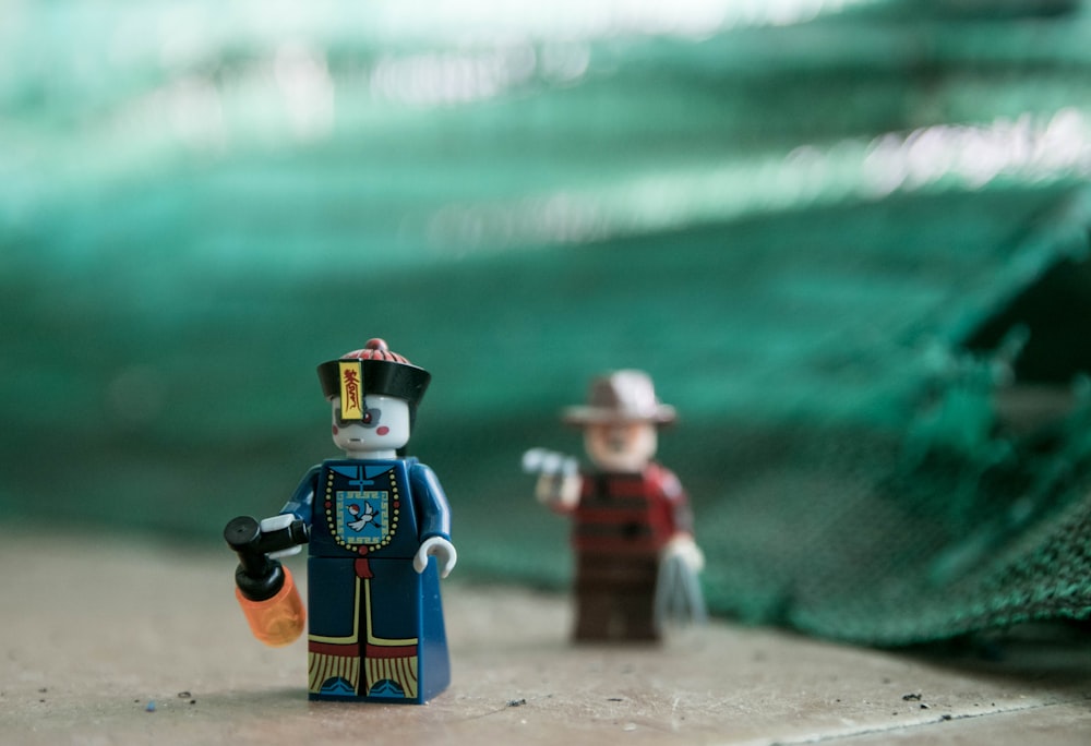 selective focus photo of LEGO minifig