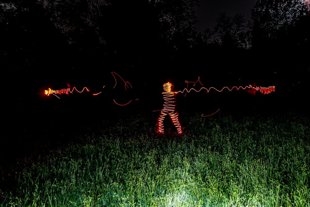 Fotografía de raya de luz