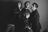 A vibrant photo showcasing aspiring actors in a dramatic pose.