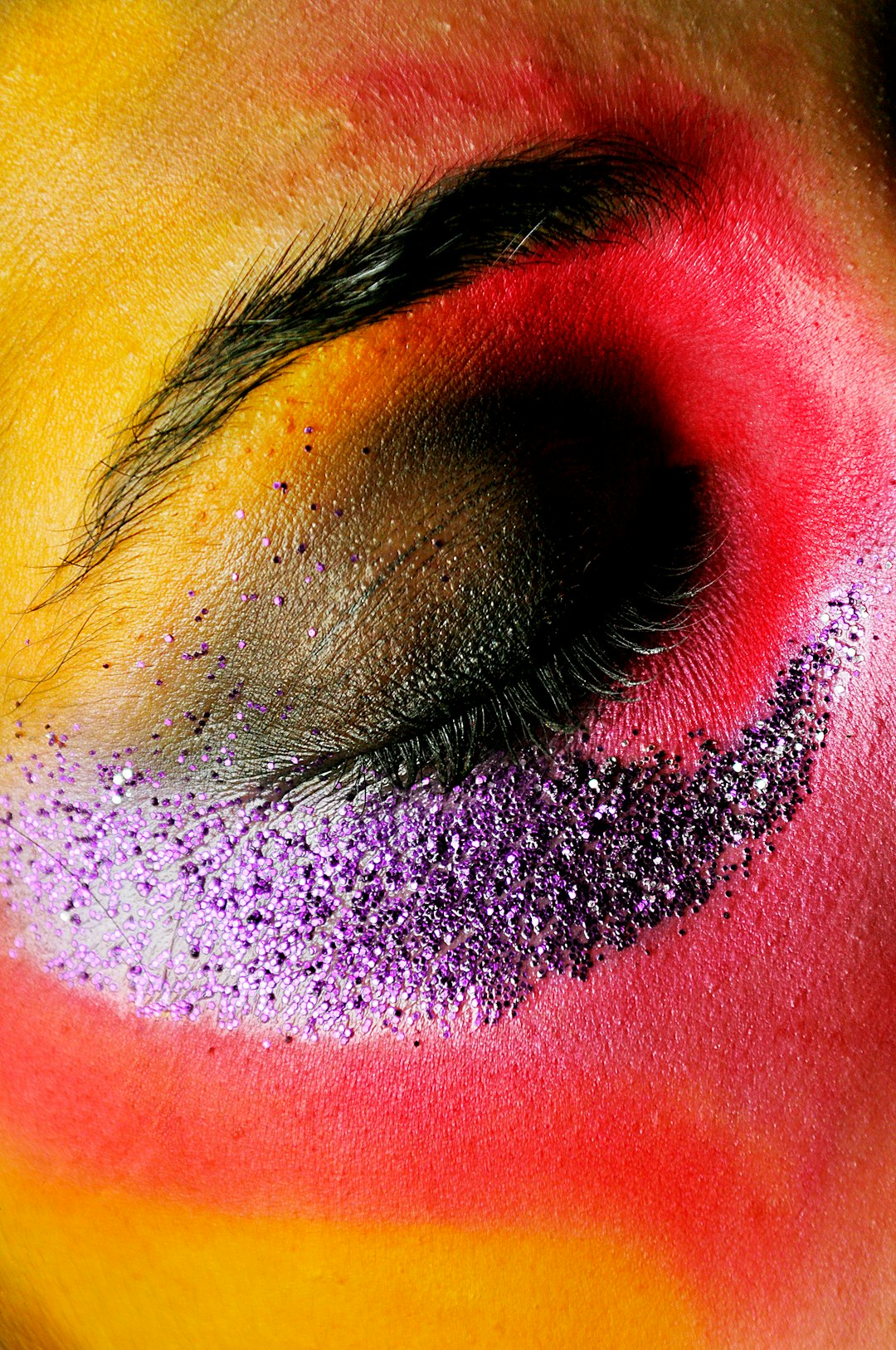 close-up of human's eye