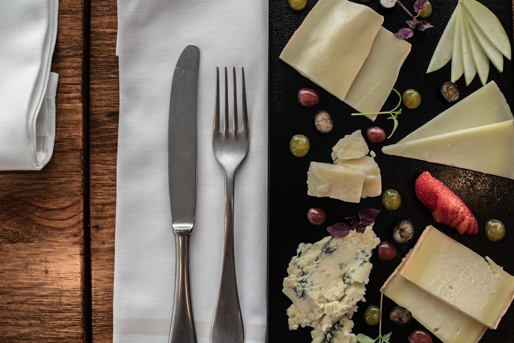 cheese served on tray